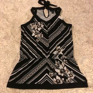 White House Black Market Sleeveless Top w/Stripes